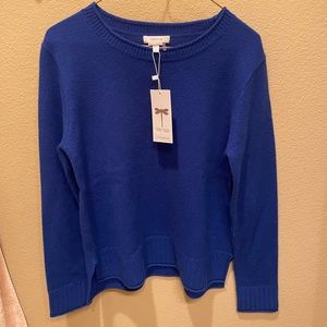 Tyler Boe Cobalt Blue XS Everyday Crewneck Cashmere Sweater
